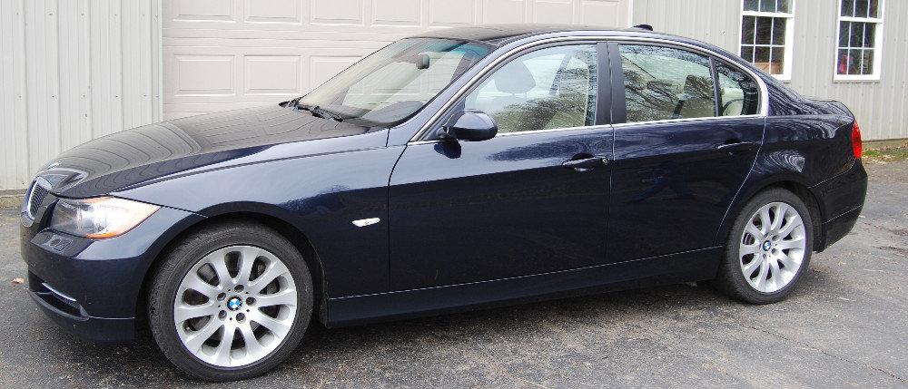 2007 BMW 335i Sedan, Monaco Blue, One Owner, 69,080 Actual Miles, Clean!