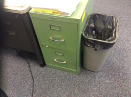 Two large filing cabinets and one small filing cabinet