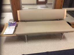 Two modern waiting room benches