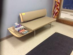 Two modern waiting room benches