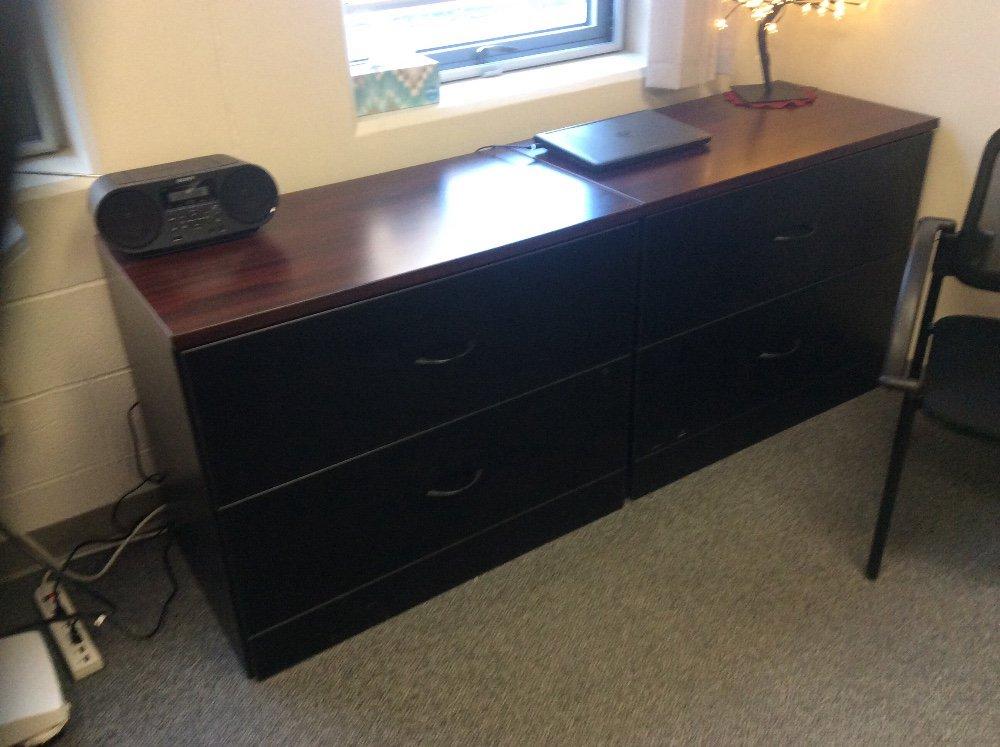 Modern cubicle desk with three sides stands