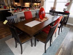 Ashley Furniture dining room table and (8) chairs