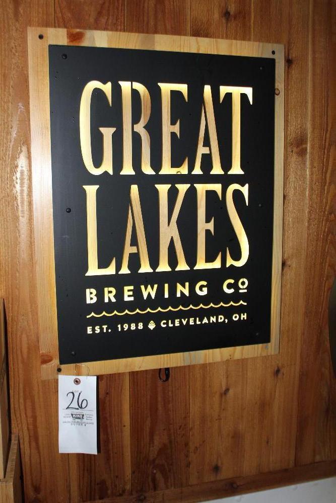 Lighted Great Lakes Sign