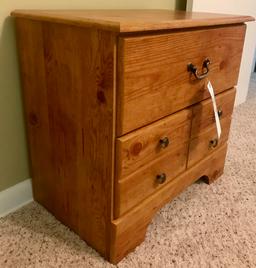 Pine 2-Drawer Stand