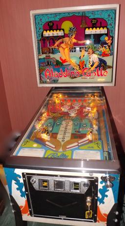 1976 Bally Aladdin's Castle Two-Player Pinball Machine With Model And Parts Catalogues