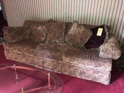 Stratford 3-Cushion Sofa with Throw Pillows