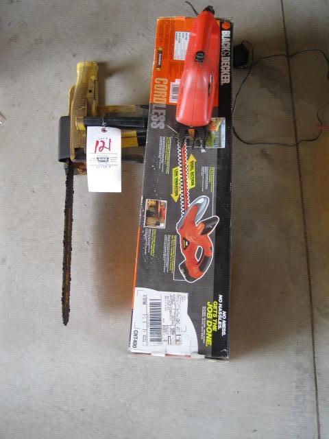 Electric chainsaw & electric hedge trimmer