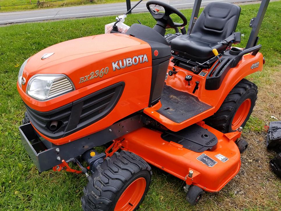 Kubota BX2360 Diesel Tractor, 23HP, 4x4, 60" Deck, 320 Hrs.