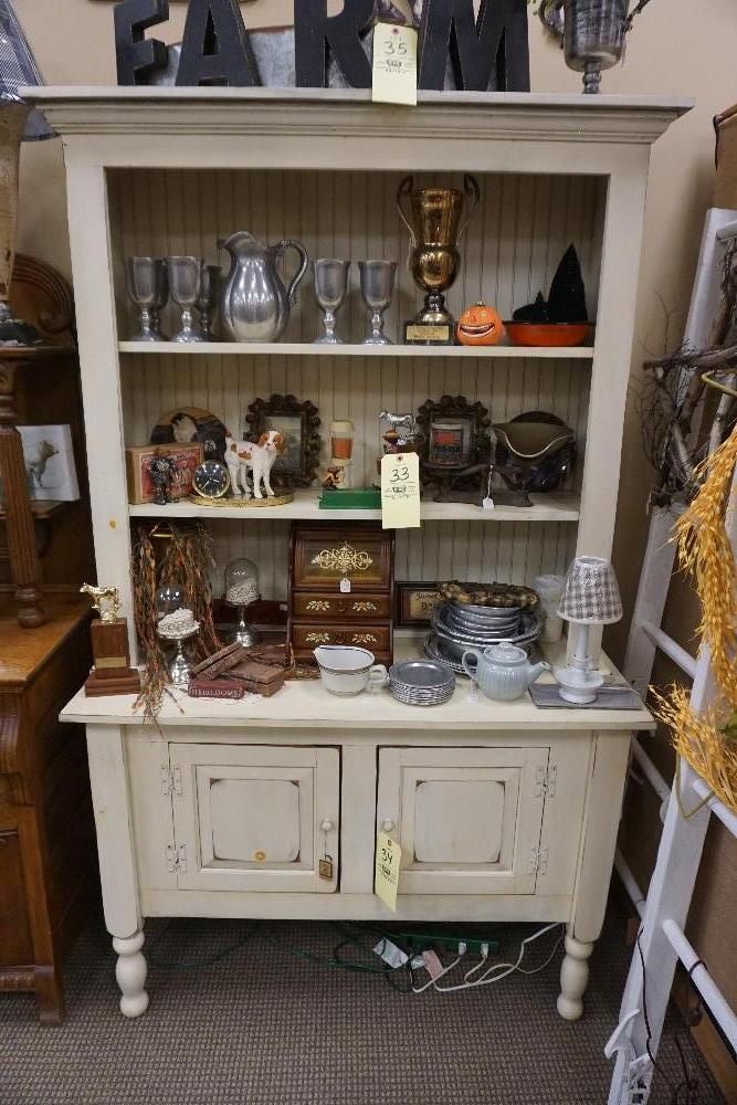 2-Door Cabinet With Bookshelf Top