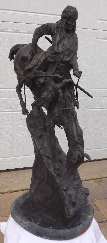 Frederic Remington Bronze Statue "Mountain Man"