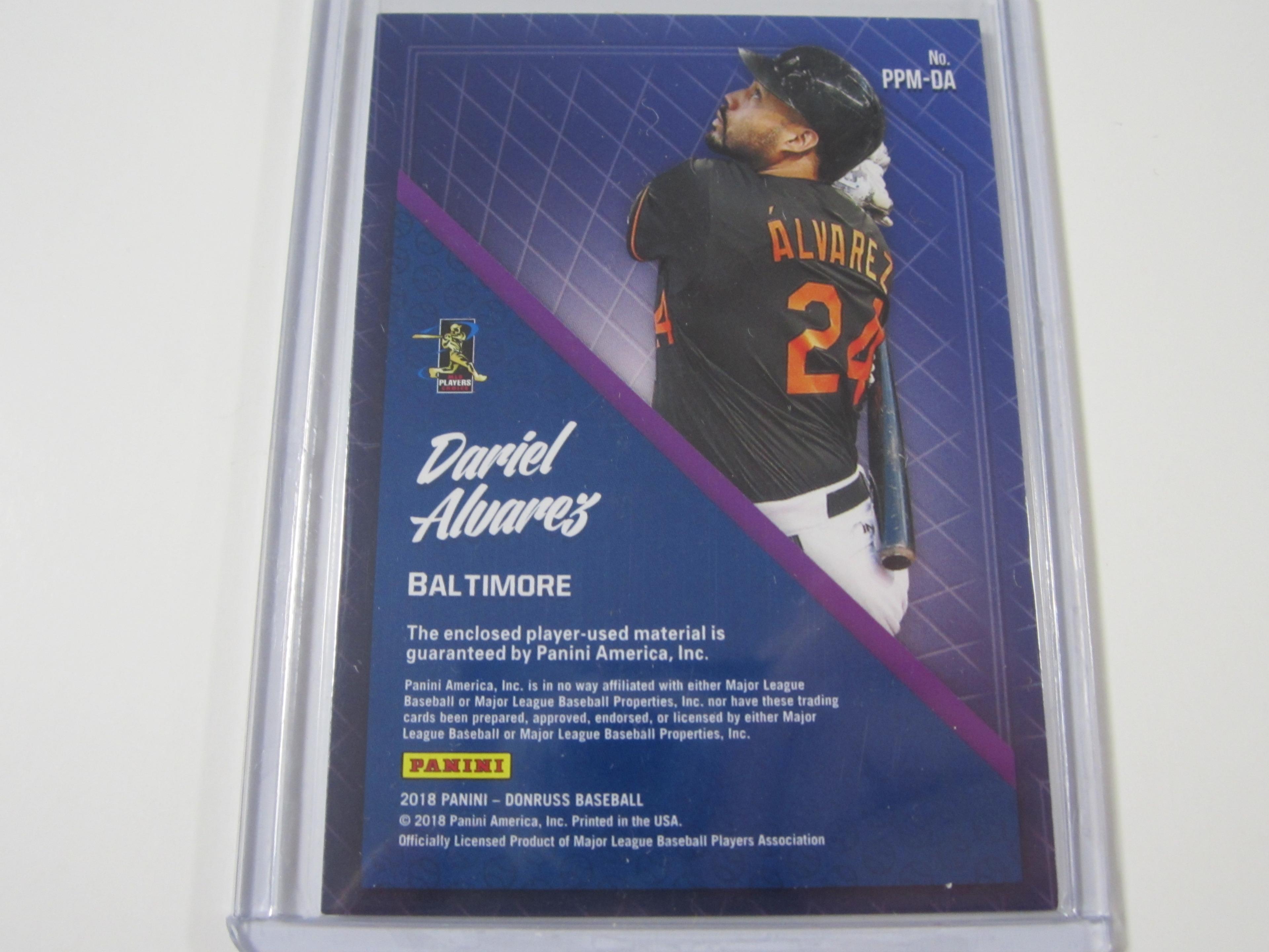 Dariel Alvarez Baltimore Orioles Game Used Worn Jersey Card SP