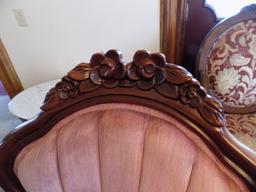 Rose Carved Victorian Chair