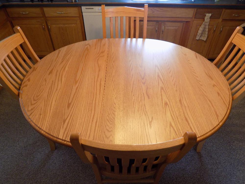 Oak Table With 4 Chairs