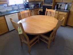 Oak Table With 4 Chairs