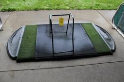 Golf Mat & Bag Stand