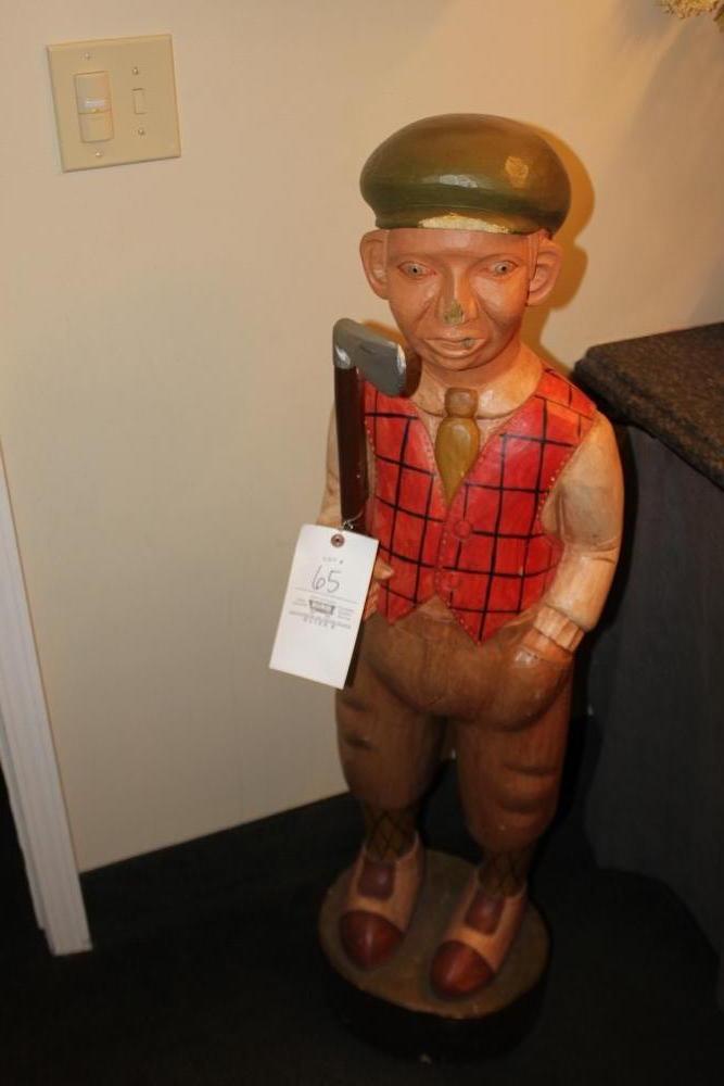 Golf Man Statue