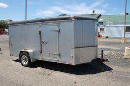 2007 Interstate 12' Box Trailer Mod. WD612SAFS, W/ Ramp Door