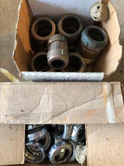 4 Boxes Of Brass Fittings (Various Sizes)