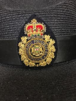 ONTARIO PROVINCIAL POLICE HAT AND MOTOR MAX O.P.P. CRUISER