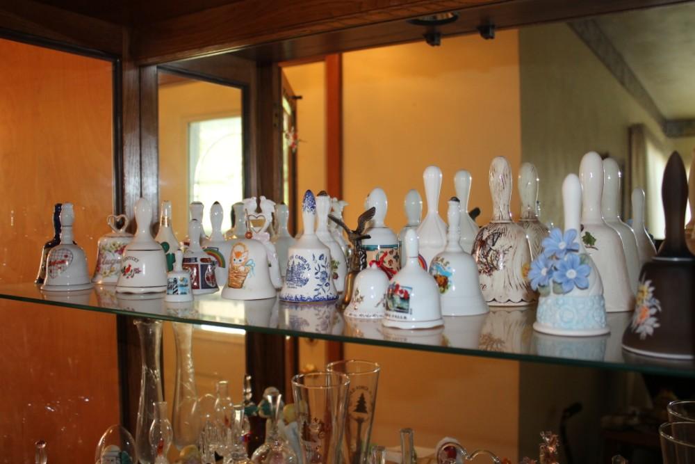 Large Bell Collection, Loads of Angel & Animal Figurines, Tea Pot, Bowl & Pitcher