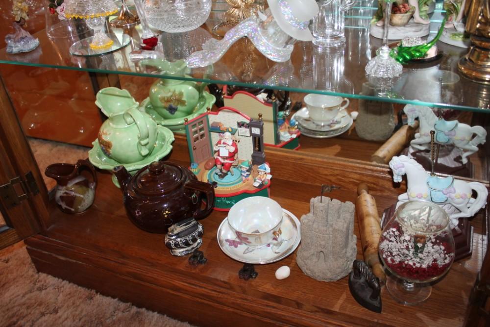 Large Bell Collection, Loads of Angel & Animal Figurines, Tea Pot, Bowl & Pitcher