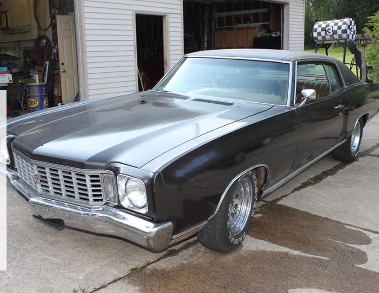 1972 CHEVROLET MONTE CARLO