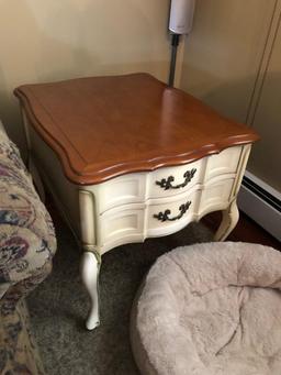 French Provincial 3-Pc. End Table Set With Solid Cherry Tops