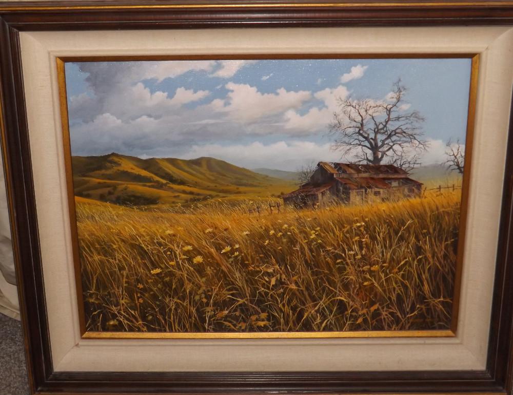 Maurice Harvey (born 1928) Oil/canvas, 24 X 18, Frame Size Is 31 X 25