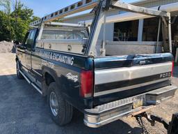 1996 Ford F250 Diesel 4x4 XLT 9,000 Lb. Winch, Automatic, Extended Cab, 157K Mi.