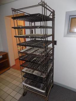 Wire frame rack