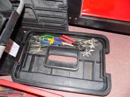 Tool box, cresent wrenches, drivers, channel locks and pliers