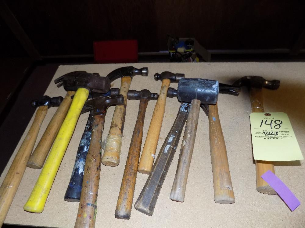 Group of hammers and mallets