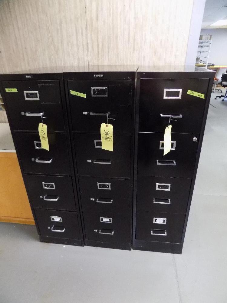 (3) File cabinets