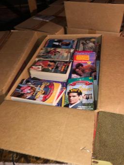 6 large boxes of paperback books
