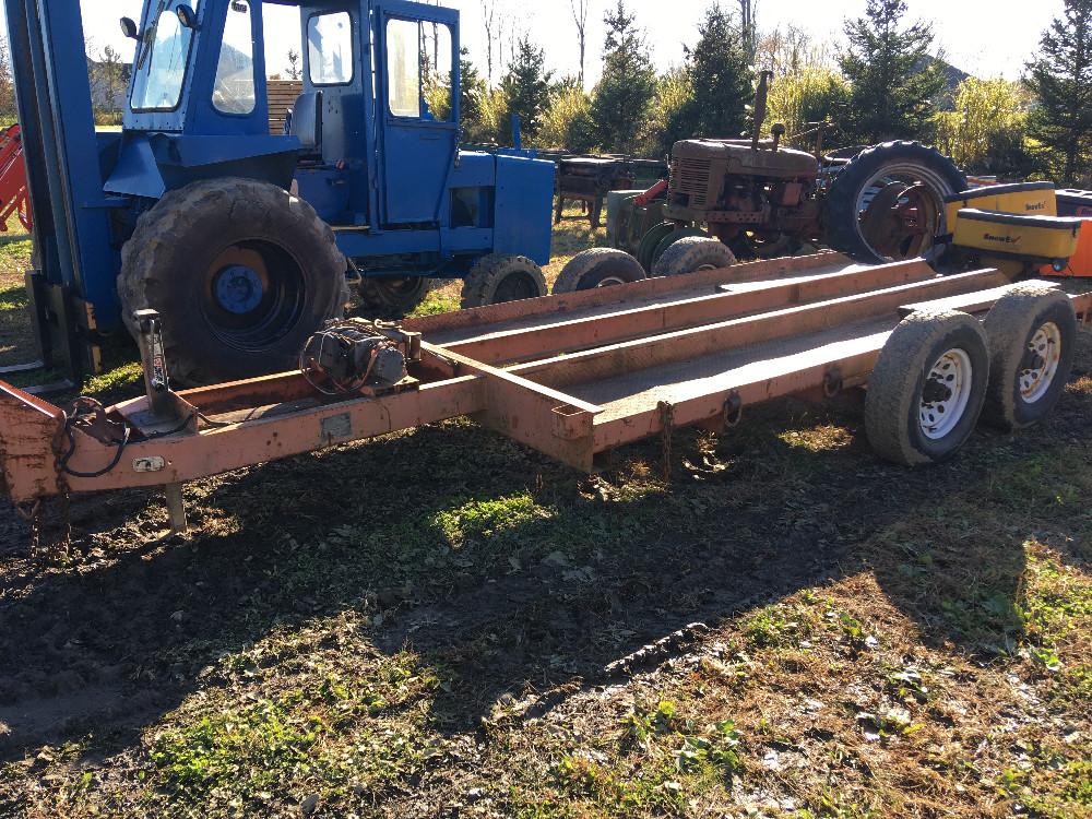 HD 14k gvw equipment trailer w/dual torsion axles