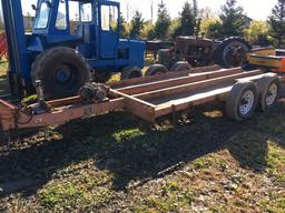 HD 14k gvw equipment trailer w/dual torsion axles