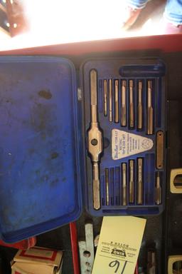 Contents Of Drawer Including MAC Pneumatic 1/4" Ratchet, MAC Tap & Die, Blue Point Tap & Die