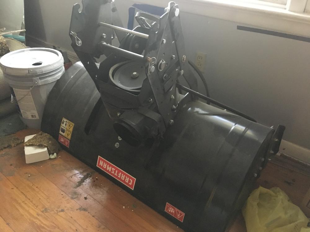 New Craftsman 42" snow blower attachment