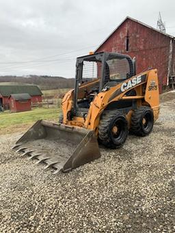 Nice Case SR175 diesel skid loader, 200 hrs. on new engine, 1,584 machine hrs.