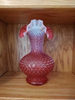 Assorted Oriental Vases, Hobnail Glass & Decor