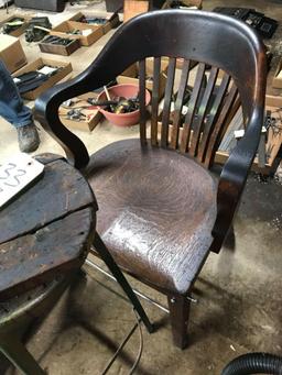 Antique stool and chair