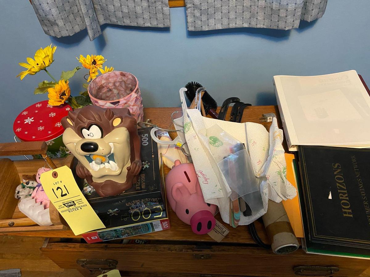 Contents of Dresser, Taz & Puzzles