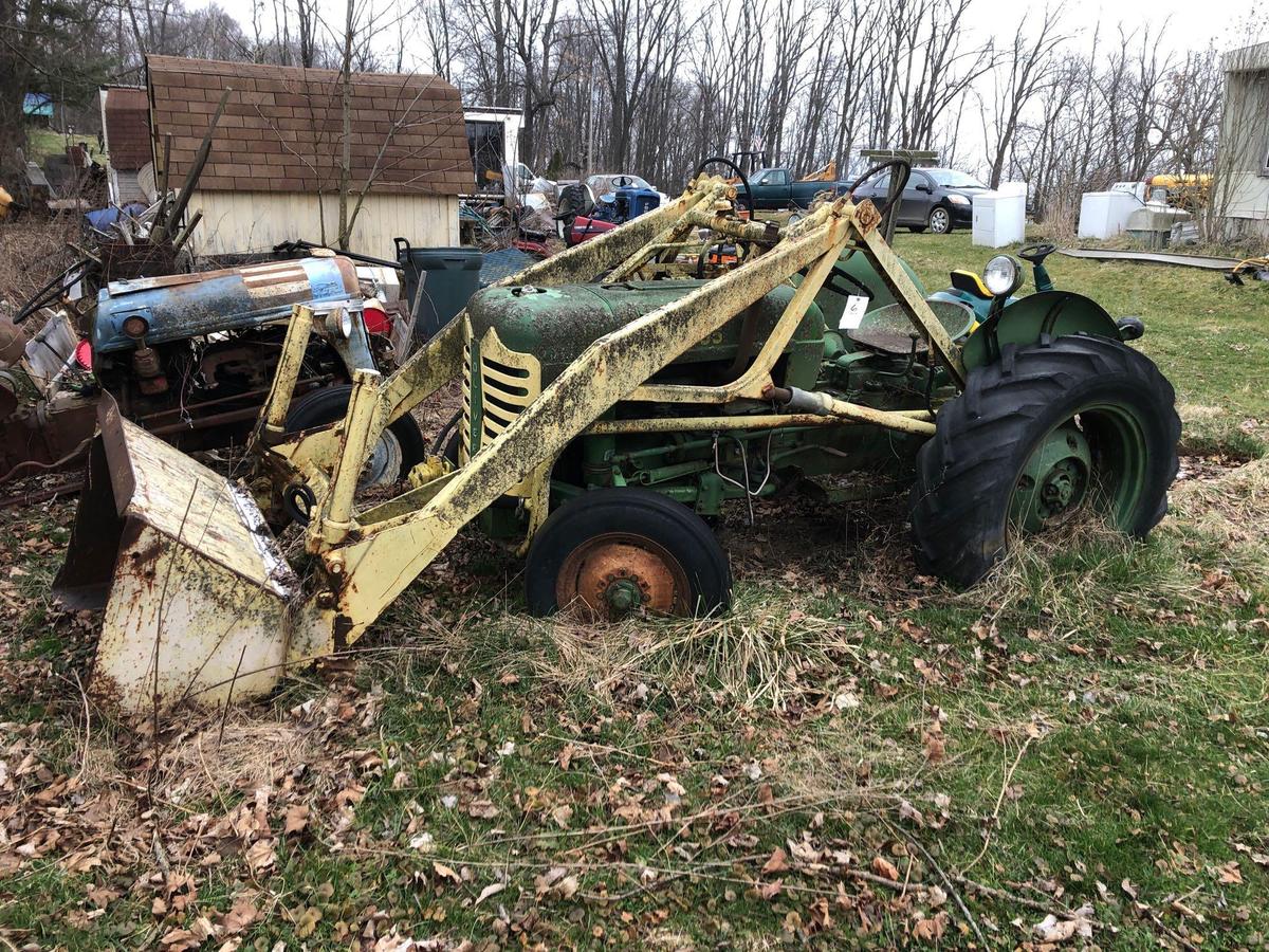 Oliver Super 55 loader tractor