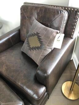 Brown leather chair