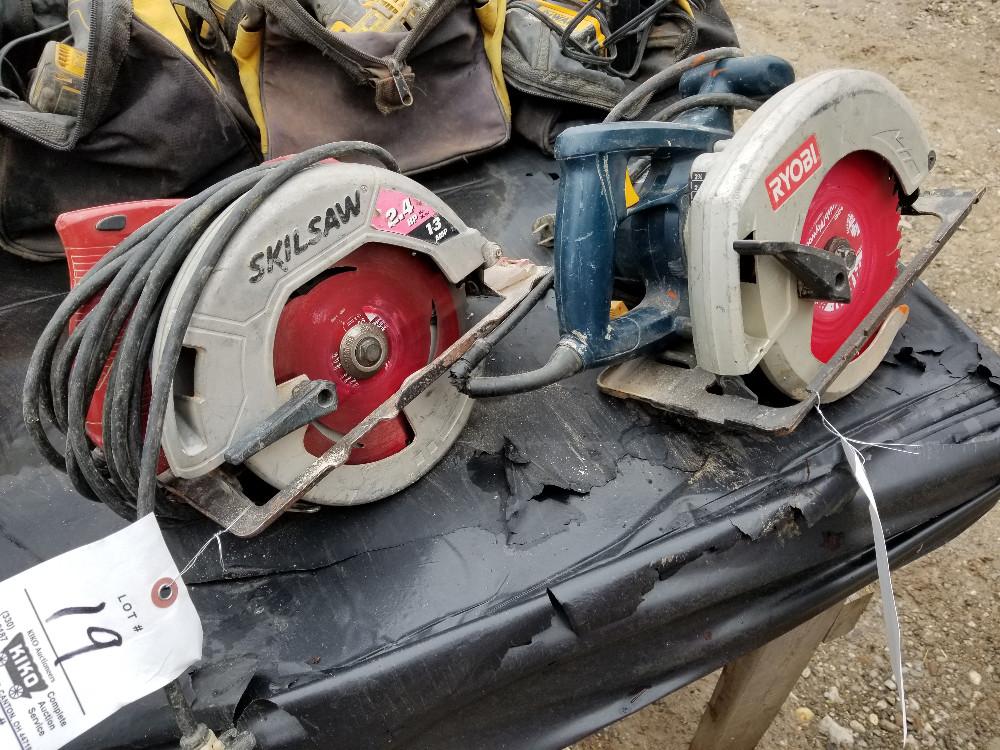 Skil and Ryobi circular saws