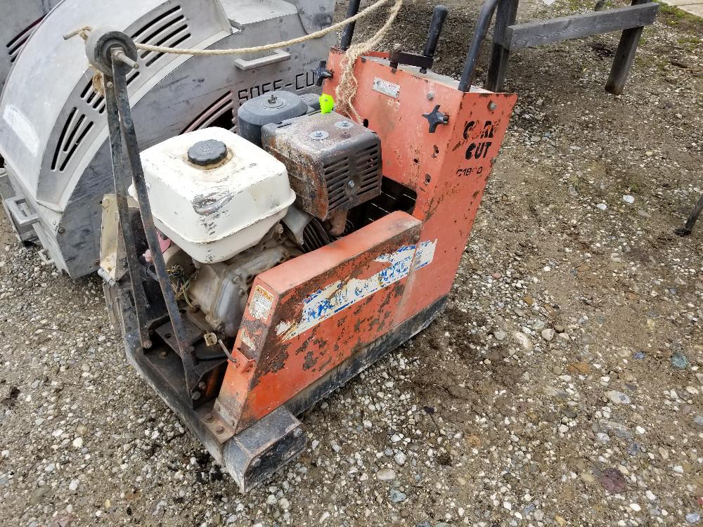 Core Cut CC1800 concrete saw, Honda gas