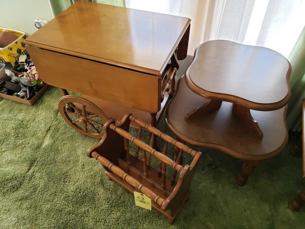 Tea Cart, Magazine, End Stand