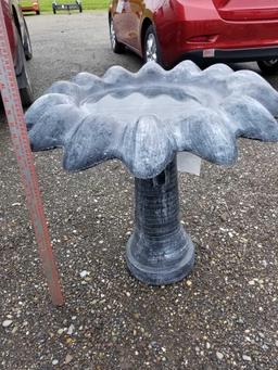 Concrete bird bath