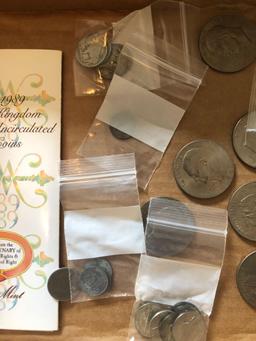 Lot of Assorted Coins. Approx $22 face value.