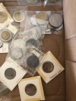 Foreign coins from Holland, Germany and Italy